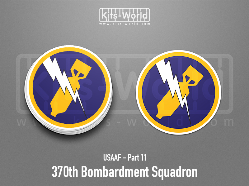 Kitsworld SAV Sticker - USAAF - 370th Bombardment Squadron Height: 100 mm 